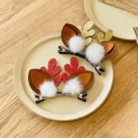 Cute Funny Antlers Cloth Hair Clip main image 2