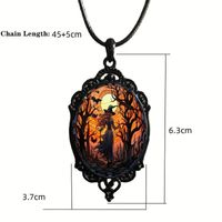 Vintage Style Bat Alloy Plating Halloween Unisex Pendant Necklace main image 5