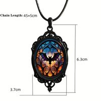 Vintage Style Bat Alloy Plating Halloween Unisex Pendant Necklace main image 4