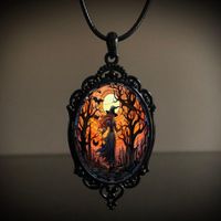 Vintage Style Bat Alloy Plating Halloween Unisex Pendant Necklace main image 1