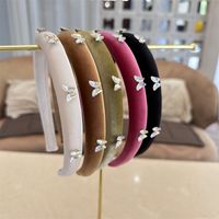 Simple Style Solid Color Butterfly Cloth Hair Band main image 4
