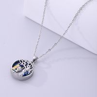Artistic Cartoon Character Tree Stainless Steel Copper Silver Plated Zircon Pendant Necklace In Bulk main image 4