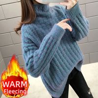 Women's Sweater Long Sleeve Sweaters & Cardigans Knitted Casual Solid Color main image 4