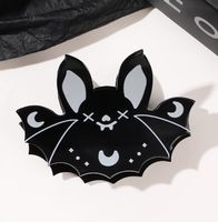 Simple Style Pumpkin Bat Butterfly Plastic Resin Hair Claws sku image 5