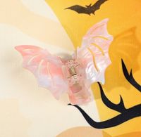 Simple Style Pumpkin Bat Butterfly Plastic Resin Hair Claws sku image 3