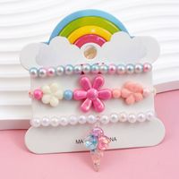 Princess Cute Pastoral Ice Cream Animal Heart Shape Arylic Plastic Beaded Acrylic Girl's Bracelets sku image 1