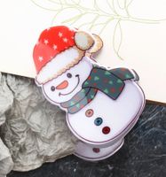 Women's Cute Christmas Hat Christmas Tree Santa Claus Plastic Hair Clip sku image 5