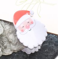 Women's Cute Christmas Hat Christmas Tree Santa Claus Plastic Hair Clip sku image 1