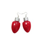 Wholesale Jewelry Cartoon Style Solid Color Plastic Drop Earrings main image 4