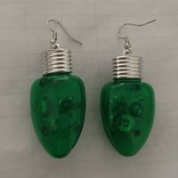Wholesale Jewelry Cartoon Style Solid Color Plastic Drop Earrings main image 6