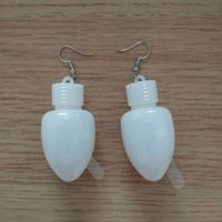 Wholesale Jewelry Cartoon Style Solid Color Plastic Drop Earrings sku image 1