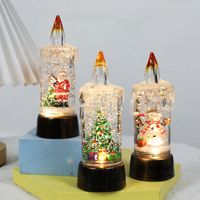 Christmas Cartoon Style Christmas Tree Santa Claus Snowman Plastic Indoor Daily Candle main image 6
