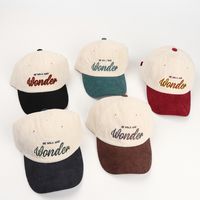 Women's Classic Style Letter Embroidery Flat Eaves Baseball Cap main image 1
