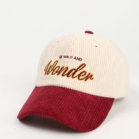 Women's Classic Style Letter Embroidery Flat Eaves Baseball Cap sku image 2