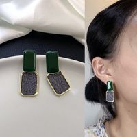Fashion Geometric Alloy Plating Artificial Diamond Women's Earrings 1 Pair sku image 4