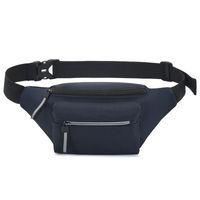 Men's Classic Style Stripe Nylon Waterproof Waist Bags sku image 1