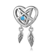 Simple Style Heart Shape Sterling Silver Plating Gold Plated Charms Jewelry Accessories main image 4