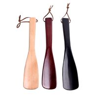 Solid Color Shoe Accessories Wood Winter Summer Spring Shoehorn main image 4