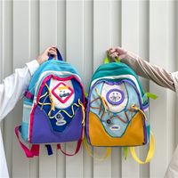 Color Block Casual Holiday School Women's Backpack main image 4