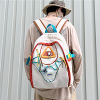 Color Block Casual Holiday School Women's Backpack sku image 3