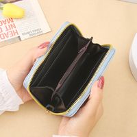 Women's Solid Color Pu Leather Zipper Wallets main image 4