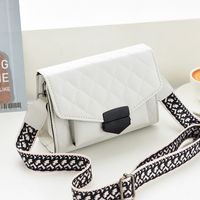 Women's Small All Seasons Pu Leather Solid Color Streetwear Square Flip Cover Shoulder Bag sku image 1