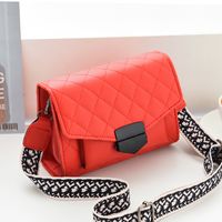 Women's Small All Seasons Pu Leather Solid Color Streetwear Square Flip Cover Shoulder Bag sku image 2