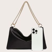 Women's Small All Seasons Satin Solid Color Classic Style Square Zipper Shoulder Bag main image 5