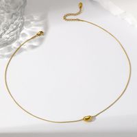 Simple Style Solid Color Stainless Steel Plating 18k Gold Plated Necklace main image 4