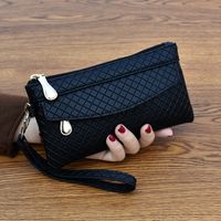Women's Small All Seasons Pu Leather Solid Color Classic Style Square Zipper Clutch Bag main image 2