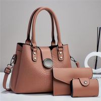 Women's Large All Seasons Pu Leather Solid Color Classic Style Square Zipper Buckle Handbag sku image 4