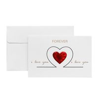 Simple Style Classic Style Heart Shape Paper Daily Festival Card sku image 4