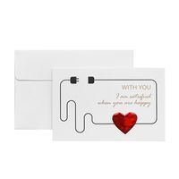 Simple Style Classic Style Heart Shape Paper Daily Festival Card sku image 1