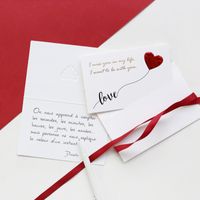 Simple Style Classic Style Heart Shape Paper Daily Festival Card main image 2