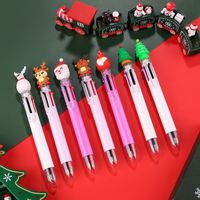1 Piece Christmas Tree Santa Claus Learning Christmas Plastic Silica Gel Cute Ballpoint Pen main image 4