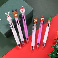 1 Piece Christmas Tree Santa Claus Learning Christmas Plastic Silica Gel Cute Ballpoint Pen main image 2