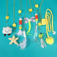 New Hanging Cat Teaser Toy Hanging Door Elastic String Cat Teaser Toy Feather Little Mouse Cat Teaser Self-hi Relieving Stuffy main image 1