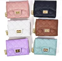 Women's All Seasons Pu Leather Solid Color Sweet Simple Style Square Zipper Card Holder Coin Purse main image 8