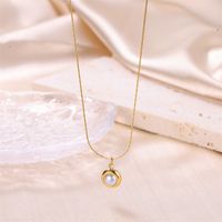 Simple Style Round Stainless Steel Plating 18k Gold Plated Charms main image 1