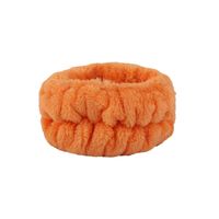 Geometric Stripe Coral Fleece Pleated Hair Band sku image 1