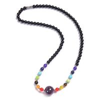 Klassischer Stil Runden Malachit Tigerauge Obsidian Perlen Halskette sku image 8