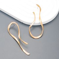 Wholesale Jewelry Simple Style Irregular Alloy 14k Gold Plated Silver Plated Ear Studs main image 2