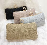 Women's Medium All Seasons Polyester Metal Solid Color Vintage Style Pillow Shape Lock Clasp Evening Bag main image 5