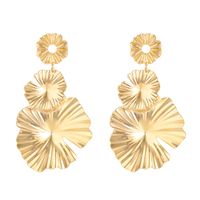 1 Pair Simple Style Flower Plating Alloy 14k Gold Plated Silver Plated Drop Earrings sku image 2