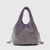 Women's Medium Arylic Gradient Color Solid Color Streetwear Bucket Magnetic Buckle Handbag Crossbody Bag sku image 4