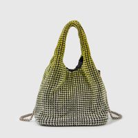 Women's Medium Arylic Gradient Color Solid Color Streetwear Bucket Magnetic Buckle Handbag Crossbody Bag sku image 6
