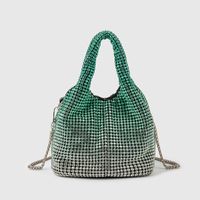 Women's Medium Arylic Gradient Color Solid Color Streetwear Bucket Magnetic Buckle Handbag Crossbody Bag sku image 7