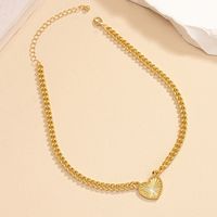 Retro Heart Shape Alloy Plating Gold Plated Women's Pendant Necklace main image 5
