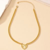 Retro Heart Shape Alloy Plating Gold Plated Women's Pendant Necklace main image 6