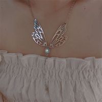 Simple Style Wings Alloy Plating Women's Pendant Necklace main image 8